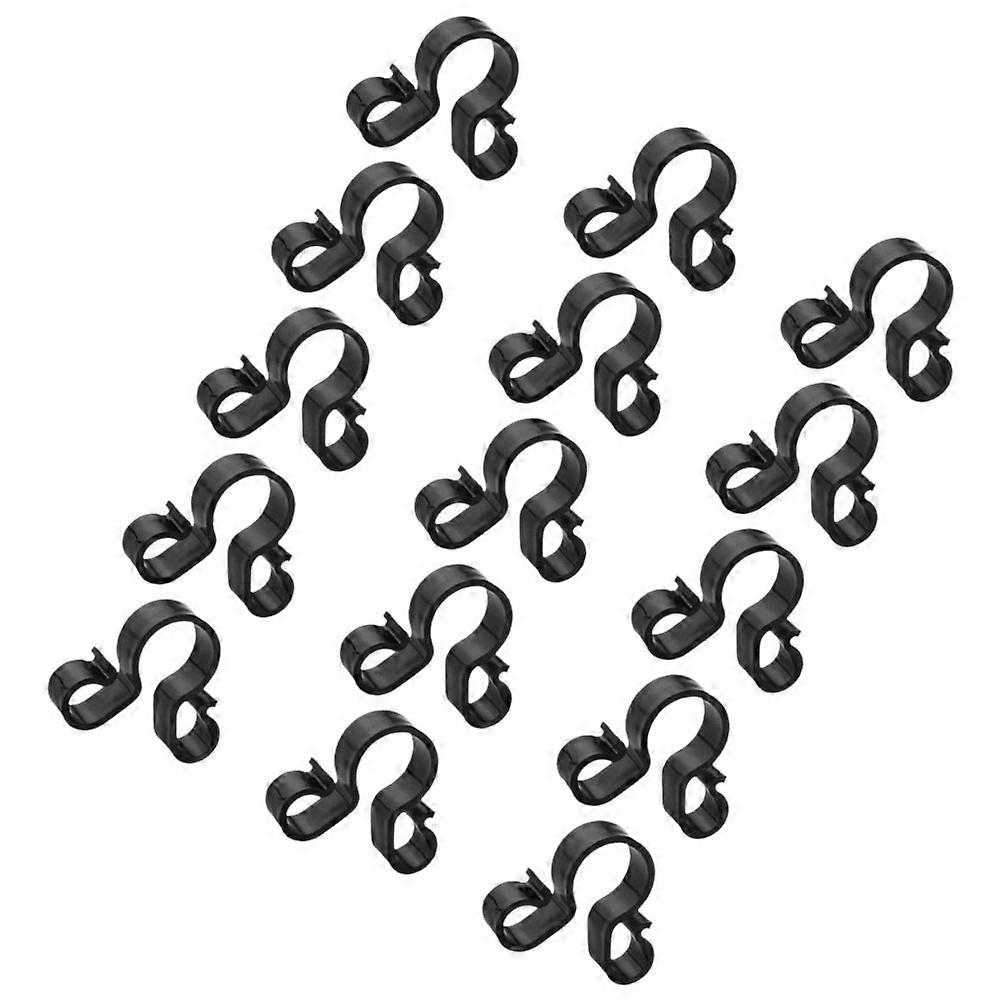 Clips Holder for Birthday Candle Serving 15Pcs Black Plastic Clips