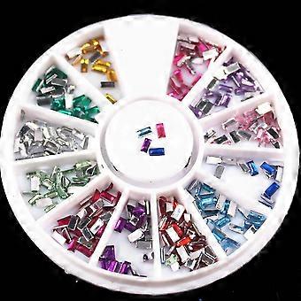 Nail Art Rhinestones 2mm Dark Grey Glitter for 3D Nail Decoration and DIY Nails Single Box