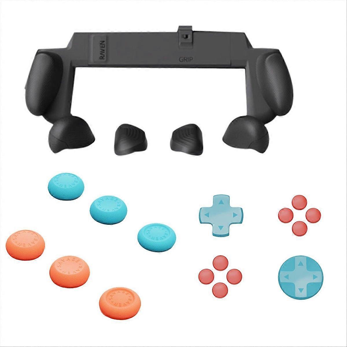 For Switch2 Grip Protective Shell+Direction Keys+Joystick Caps Kit A