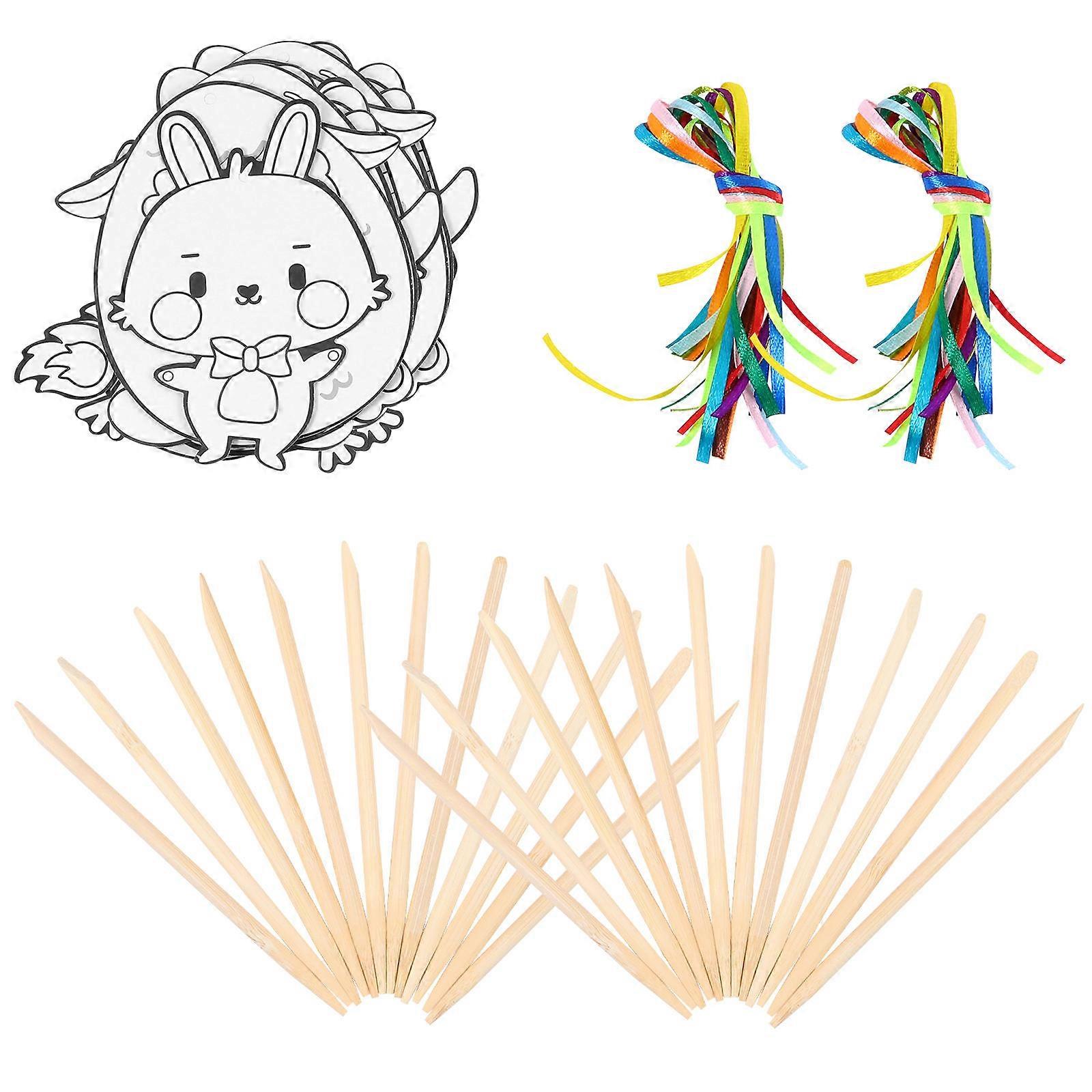 Scratch Off Cards Easter Craft Kit for DIY Making 1Set with Multi Color Papers