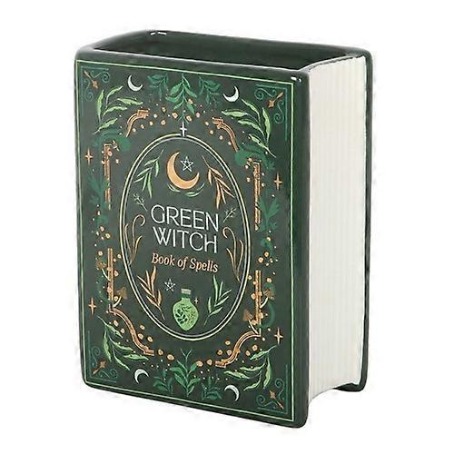 Something Different Green Witch Book Vase