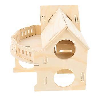Houten hamsternest voor een veilige, bijtbestendige slaapplek (3 stuks)