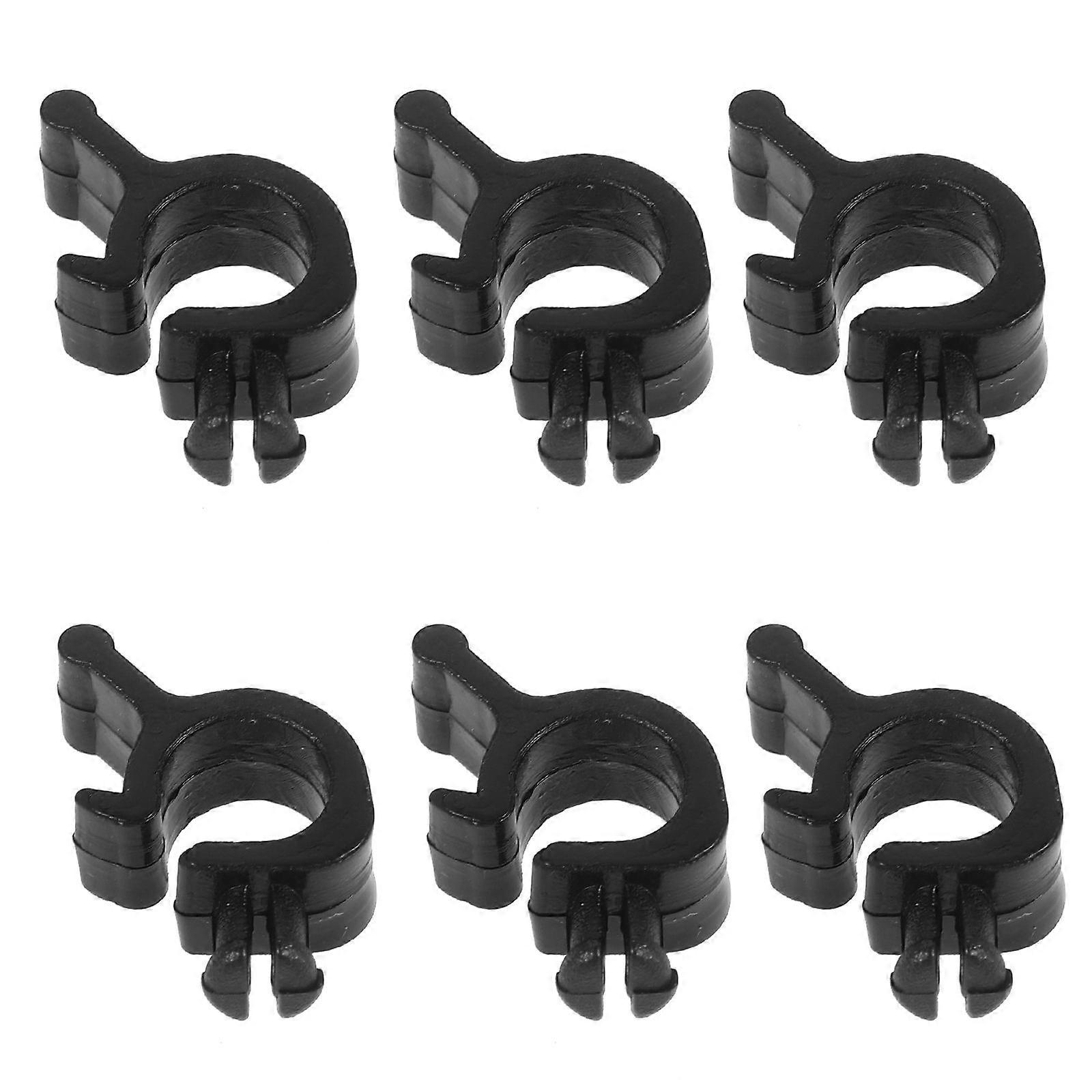 Hat Flashlight Wire Clip for Stable Light Source 10Pcs Black Pe Cable Clips