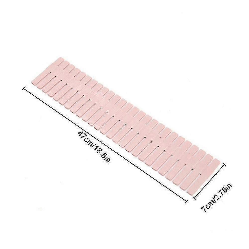 4Pcs Adjustable Connectable Drawer Dividers for Organizing