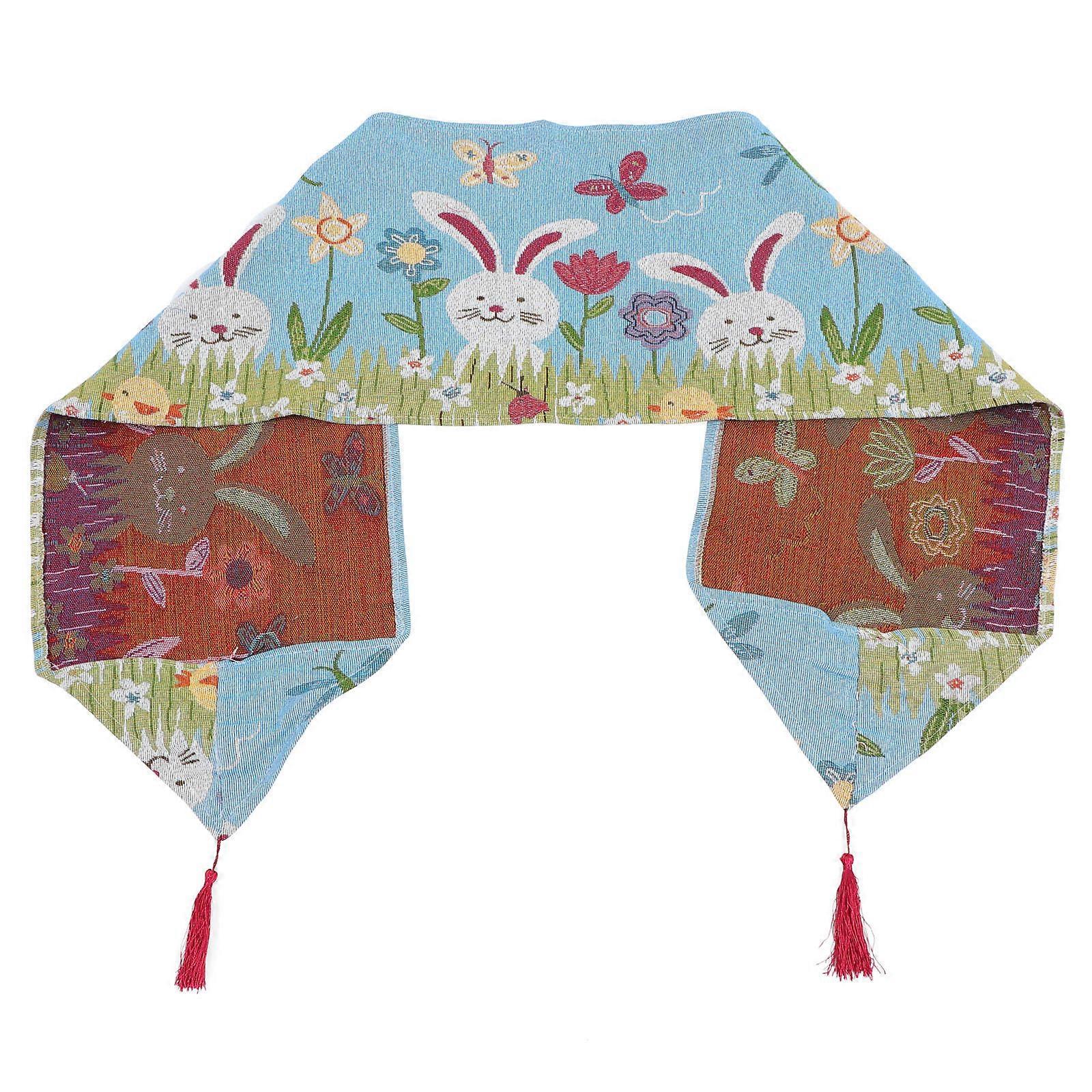 Easter Table Flag Decorative Tablecloth for Dining Room and Picnic