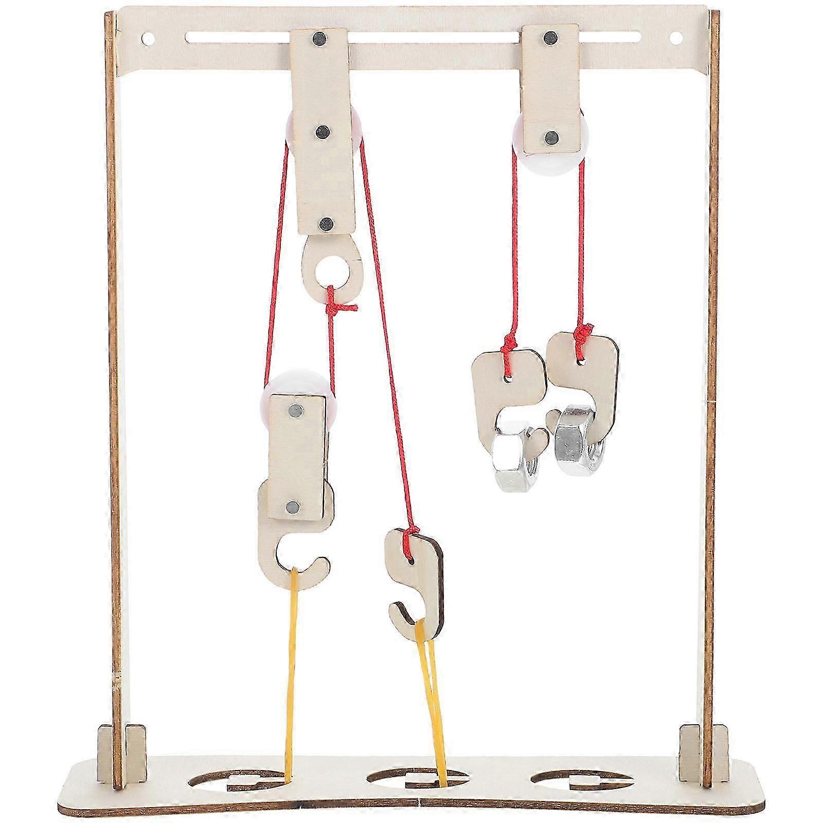 Crane Model Pulley Block Set for Physics Teaching with 1Set DIY Kit