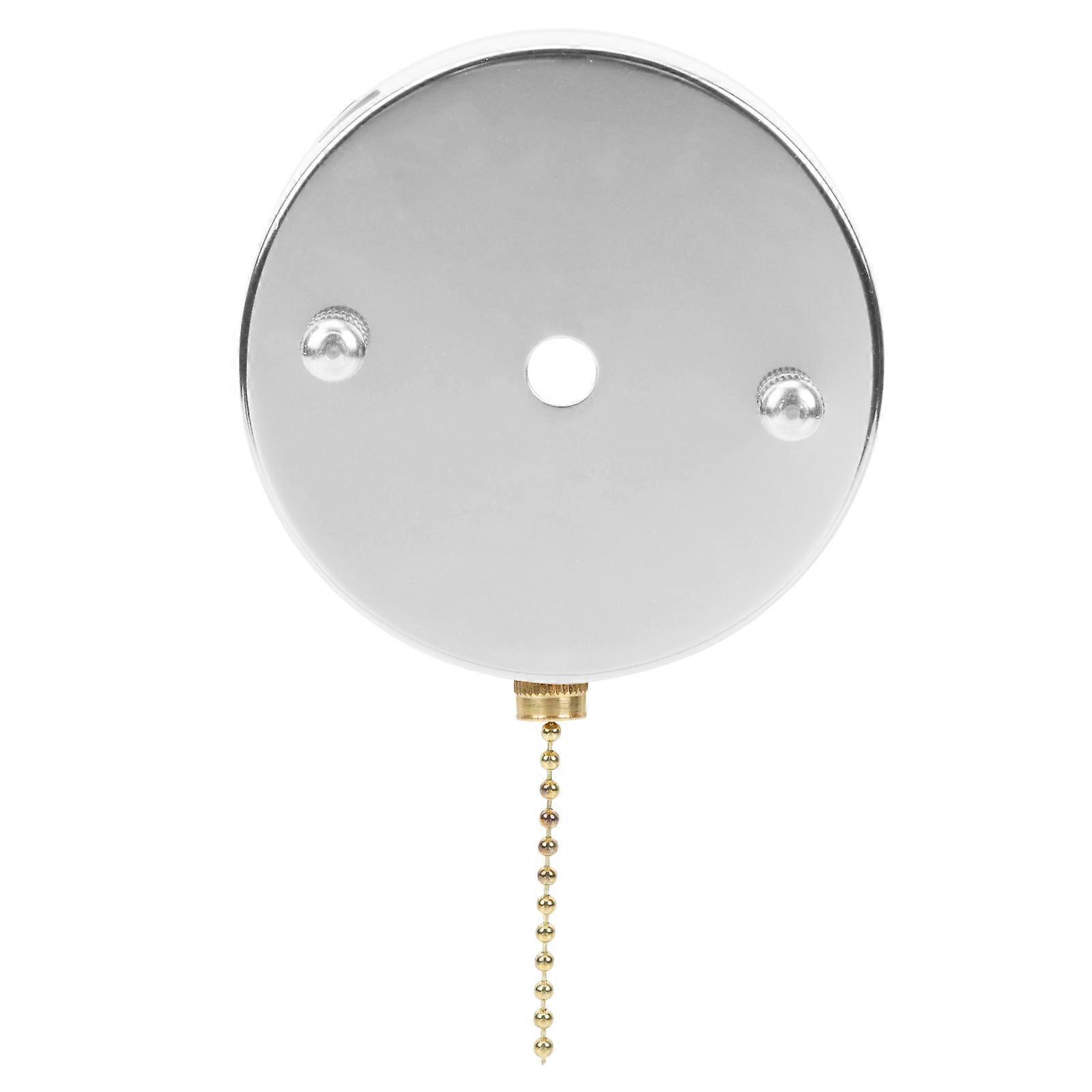 Silver Wall Pull Chain Lamp Pullswitch for Light Control 1Set Accessory