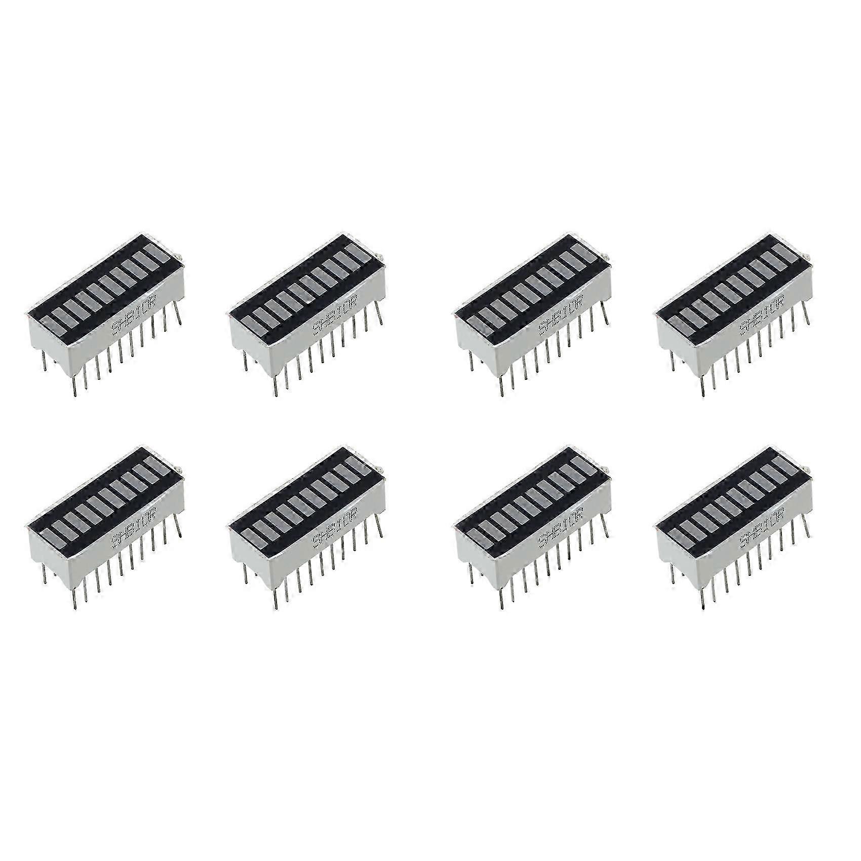 8X 10 Segment Red LED Bar-Graph Display