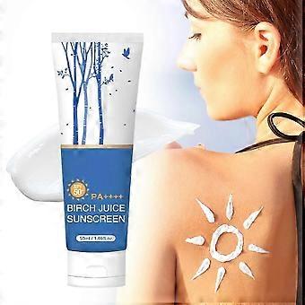 SPF50 PA++++ Birch Juice Sunscreen 50ml UV Protection Sunscreen, No-White Casting Sun Cream_mpn