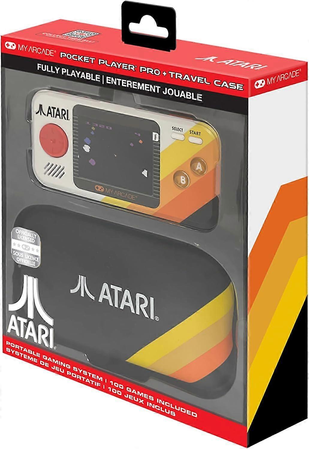 My Arcade Atari Pocket Player Pro + Travel Case