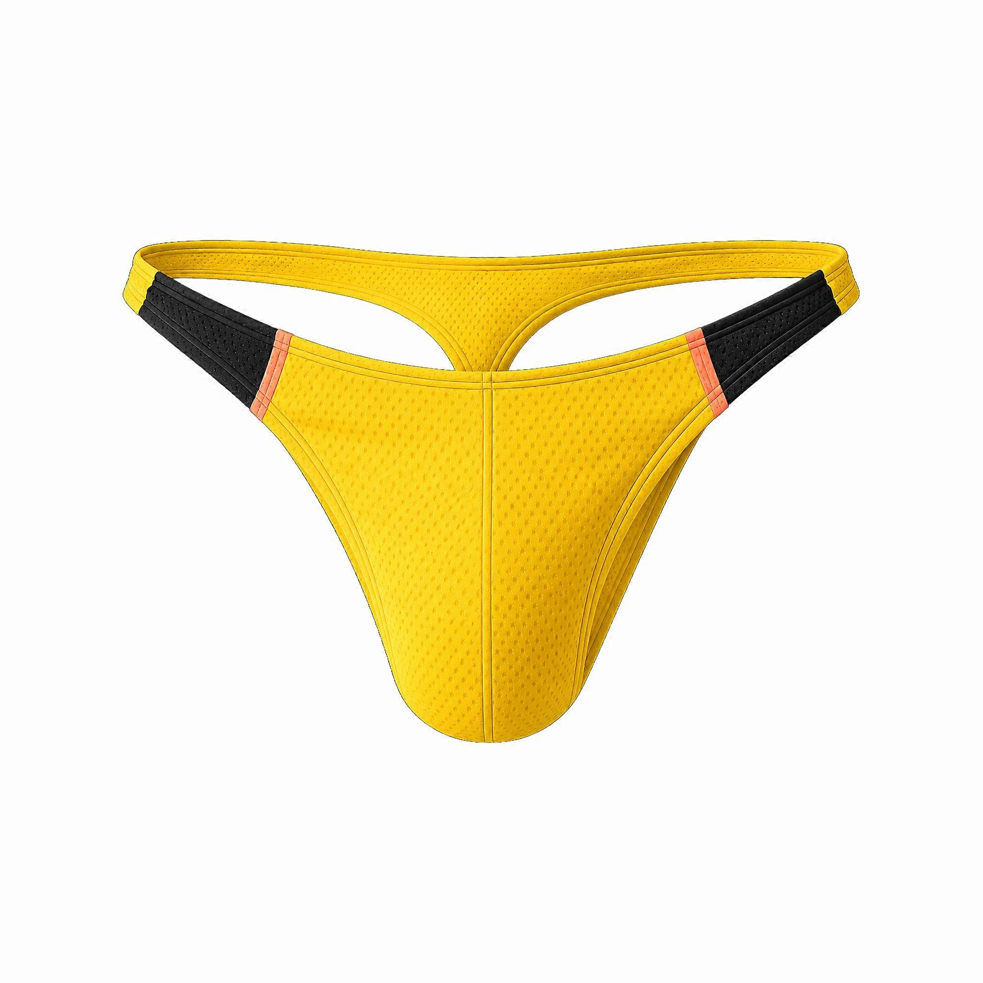 String Berlin à code-barres RONAK Jaune | Sous-vêtements pour hommes | String pour hommes