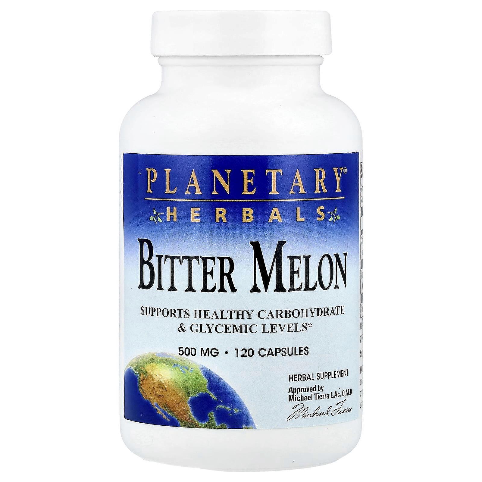 Planetary Herbals, Bitter Melon, 120 Capsules, 2-Pack