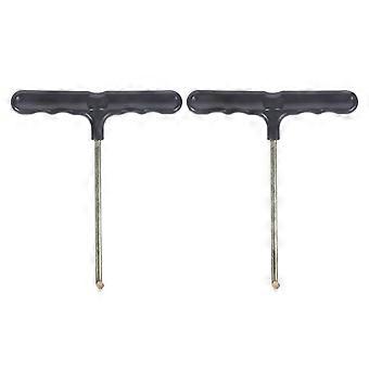 2pcs Trampoline Spring Tensioning Tool With Ergonomic Plastic Handle T Hook Spring Pull Tool Repair Portable Trampoline Accessory For Easy Assembly