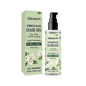 Lightweight Hair Oil, 2 Pieces, Fragrant and Fluffy, Adds Shine, Tames Frizz for Smooth Hair