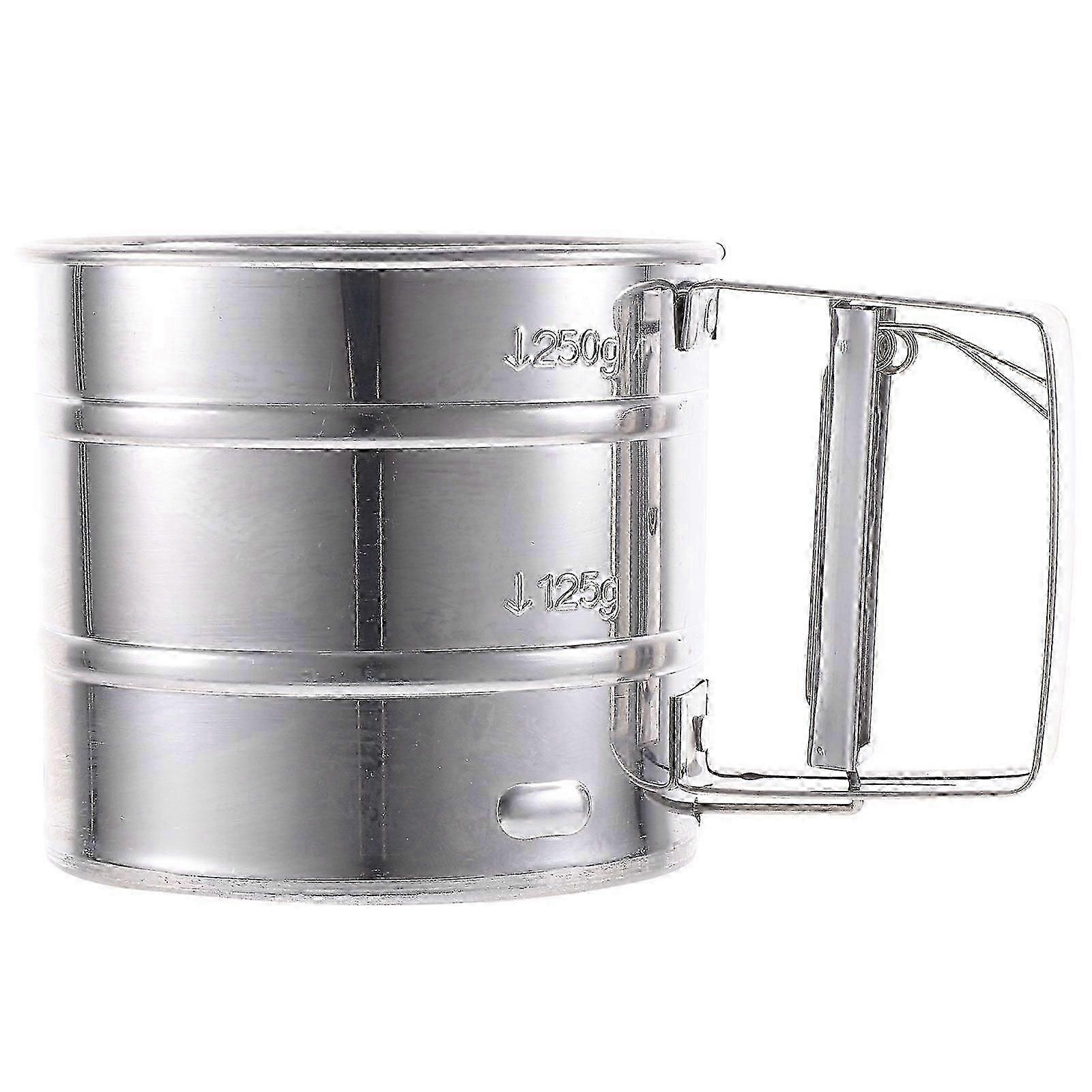Practical Flour Sifter Cup Semi-Automatic Flour Powder Sifter Cup for Cake Bread Baking