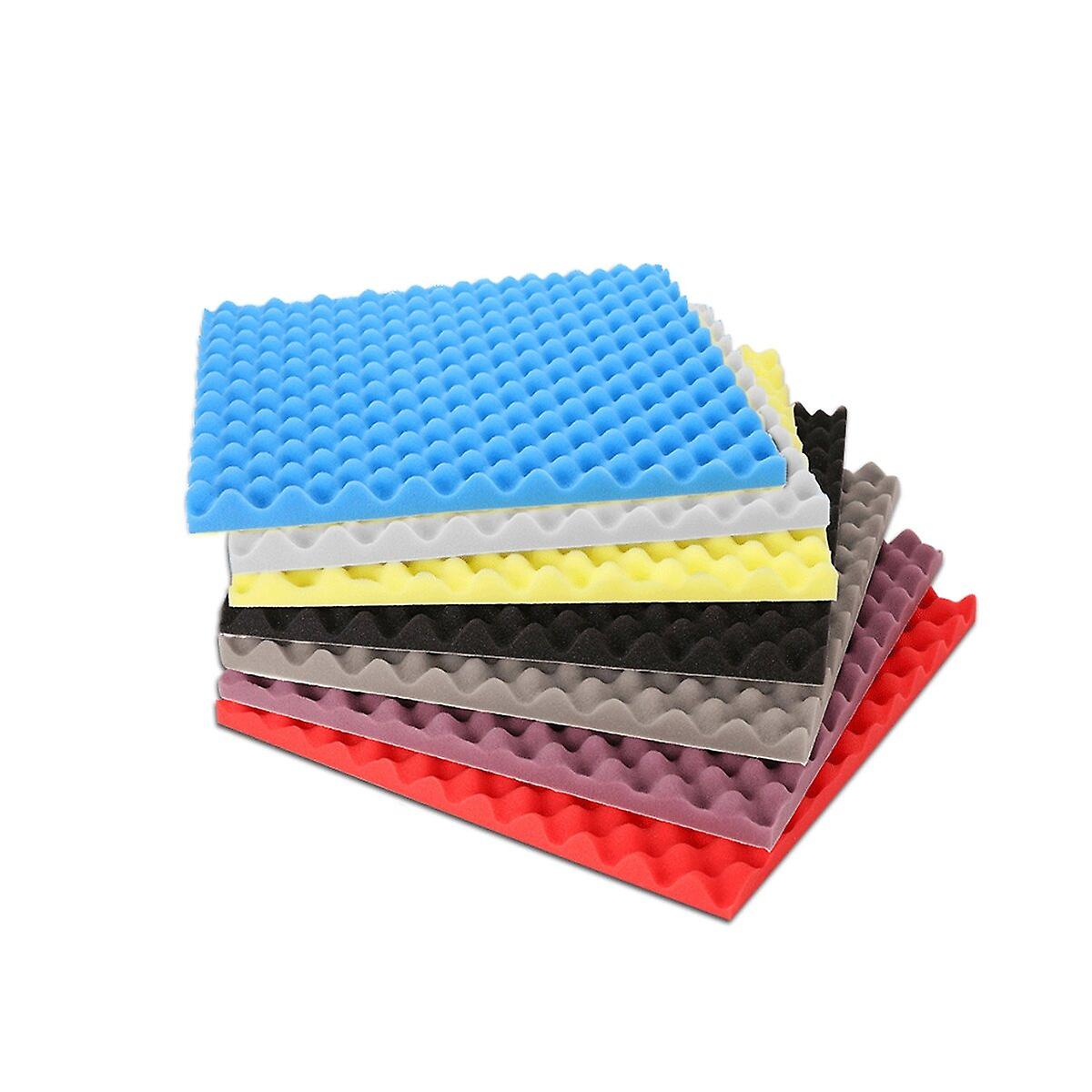 6Pcs 25x25x2cm Acoustic Foam Panel Sound Stop Absorption Sponge For Studio