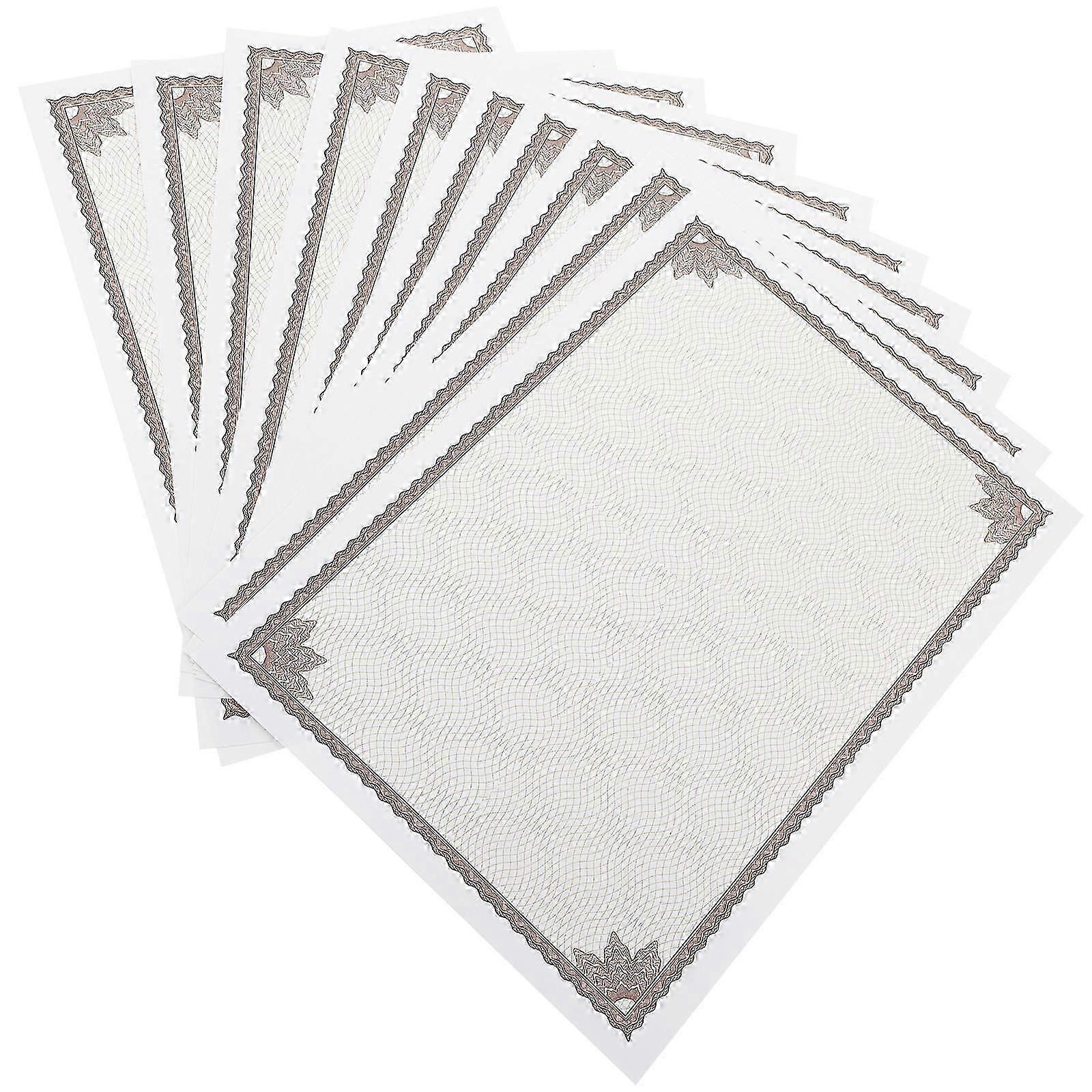 Blank Certificate Paper | Writable Printable Paper for School Use, 10Pcs