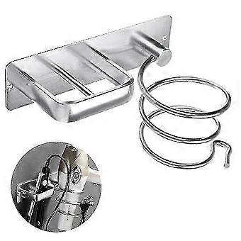 Hair Dryer Holder, Wall Mount Hair Blow Dryer Hanging Shelf Set - Ri-qsaz
