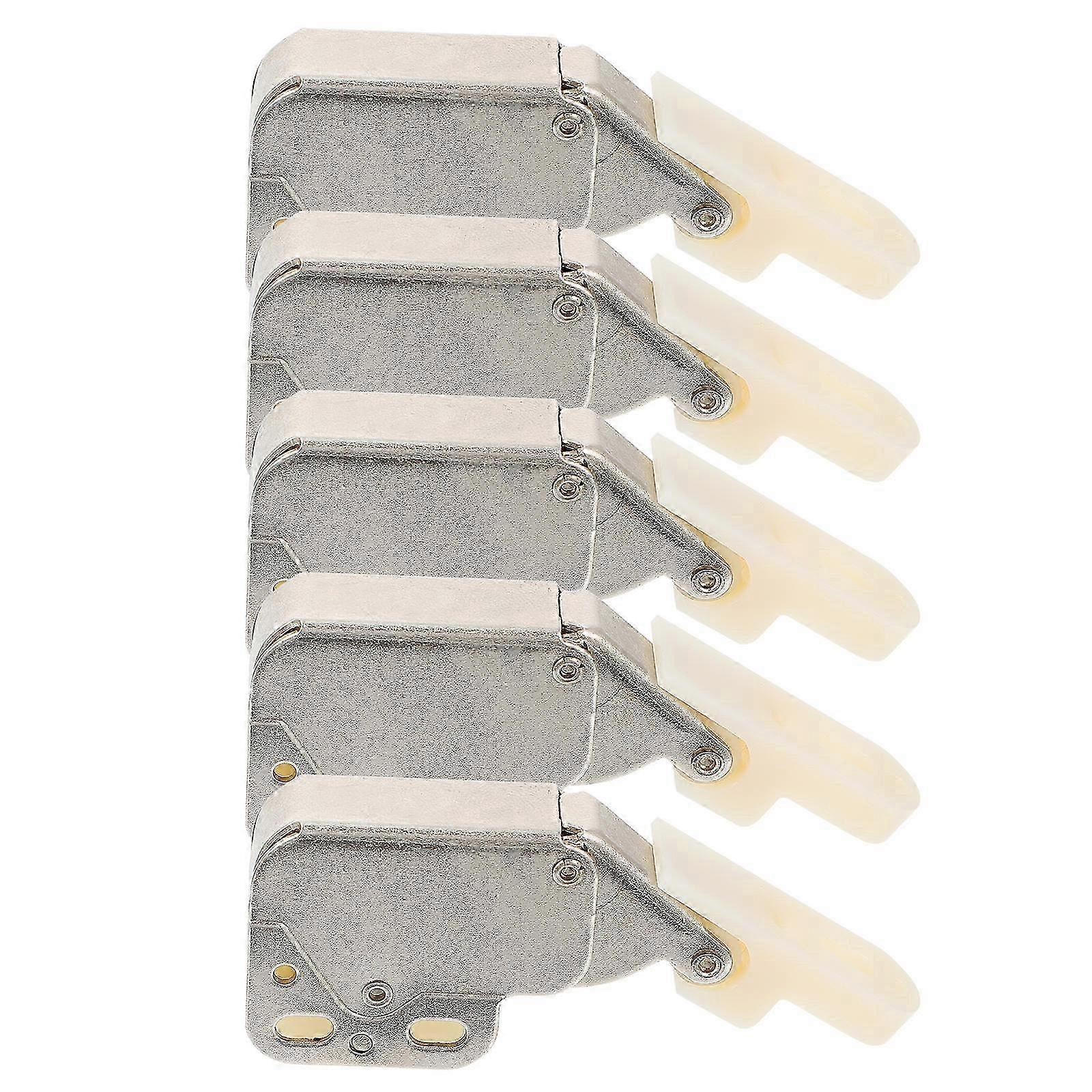 5pcs Home Self-Locking Spring Buckle Push-in Touch Lock Self-Locking Hinge