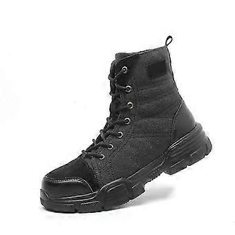 Męskie buty robocze ze stalowymi palcami Niezniszczalne, bezpieczne, odporne na przebicie, wodoodporne, lekkie, oddychające buty do uprawiania turystyki pieszej