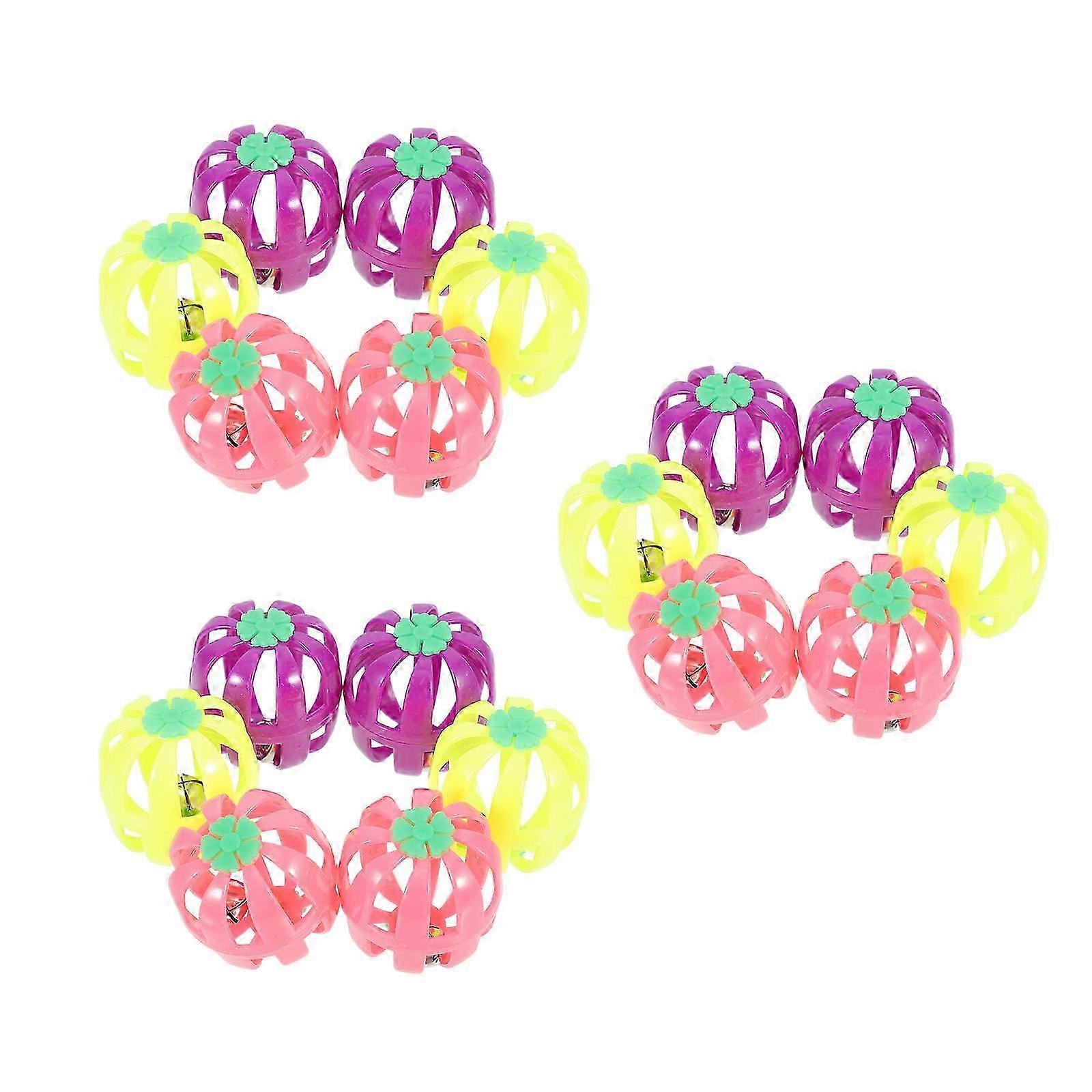 18Pcs Cat Bell Balls Fun Kitten Play Set