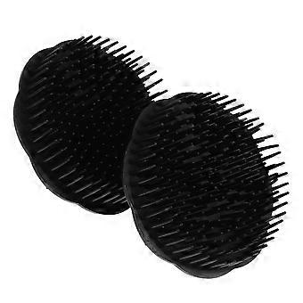 2pcs cheveux cuir chevelu masseur shampoing à la main brosse brosse pour cuir chevelu douche cuir chevelu brosse multi-usage
