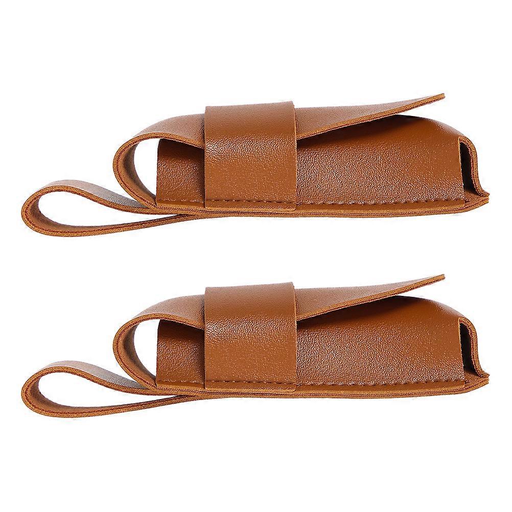 Harmonica Bag Harmonica Case for Storage 2Pcs Brown Portable Cover