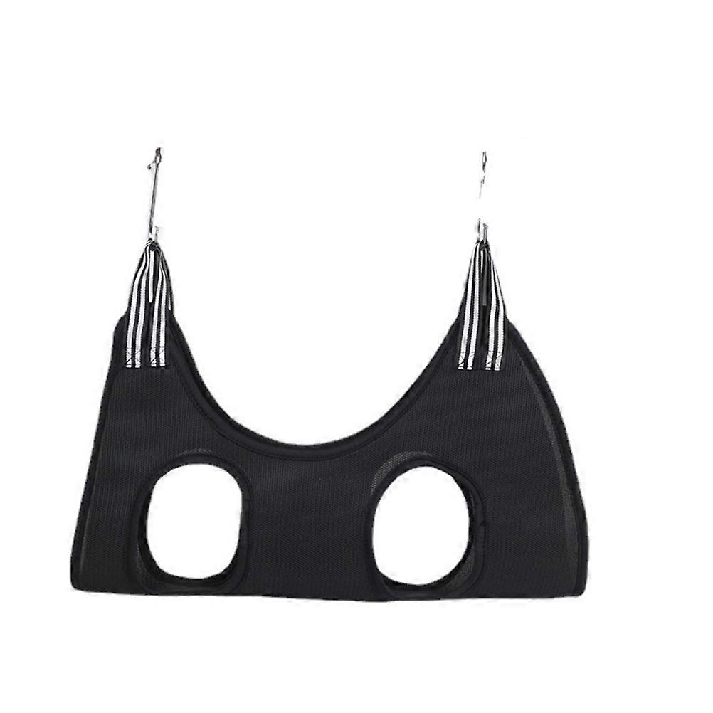 Polyester Pet Grooming Hammock Black Sling for 2Sets