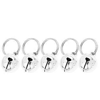 5PCS Open Copper Bells Platinum Gold Christmas Bells Pet Cat Dog Bells Save Birds Wildlife Decoration