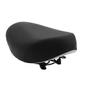 Black Cycling Saddles for Local Travel, Electric Bike Replacement Seat with Wide Comfort Profile, PU Cover, Support Structure, 30cm/11.81inch x