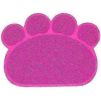 Litter Box Mat, Cat Litter Mat Dish Food Feeding Bowl Cleaning Mat 30 * 40cm (Pink)New 2026
