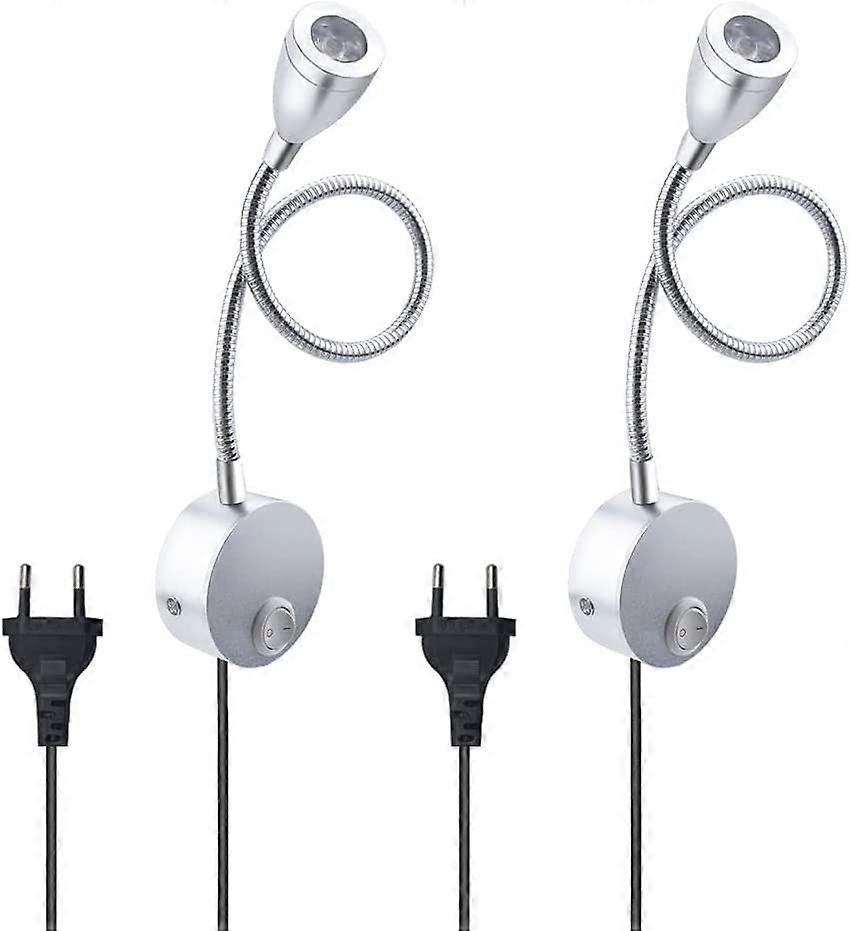 Wall-Mounted Rechargeable Touch-Control LED Reading Lamp