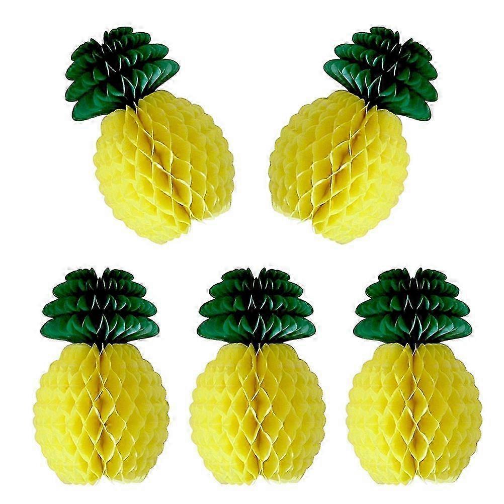 Tropical Pineapple Honeycomb Decor