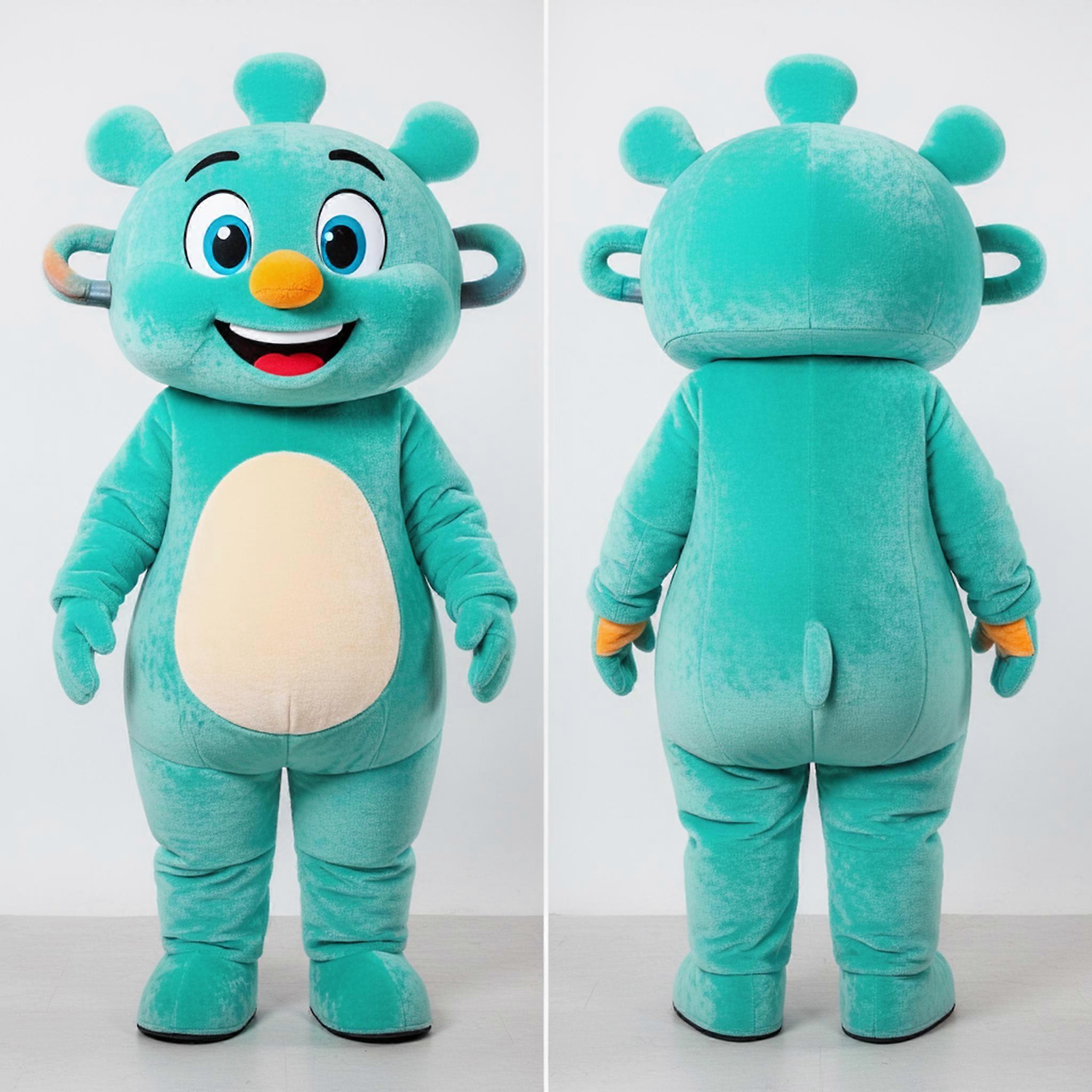 MASTICOT Turquoise Vibrant Paella Mascot