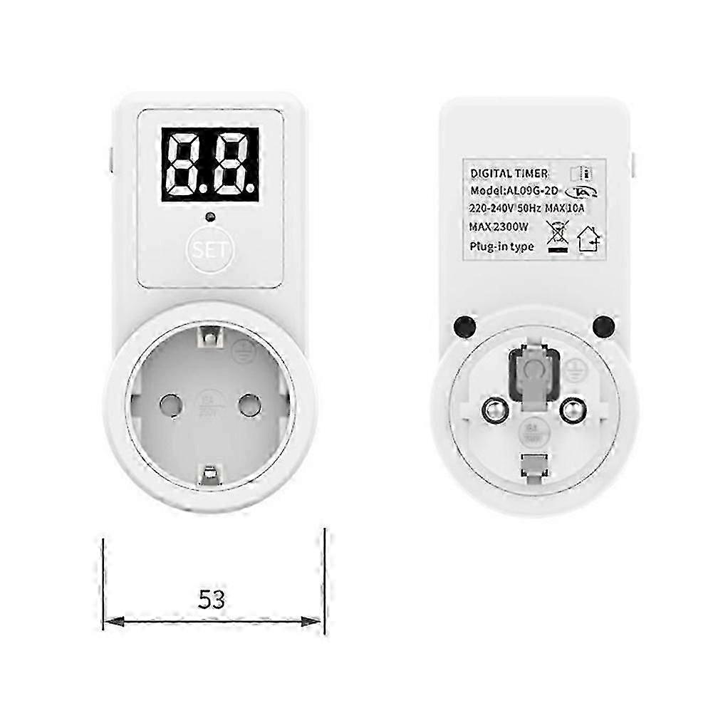 Countdown Switch Two Digit Display Countdown Timer Switch Phone Tablet Computer Charging Time Controller Socket EU Plug LX