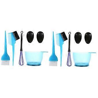 Beatifufu 10pcs Professional Hair Dye Kit with Mixing Bowl, Brushes and Earmuffs for Home and Salon Use