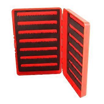 Plastic Double Sided Fly Fishing Box Fishing Lure Hooks Storage Case Portable
