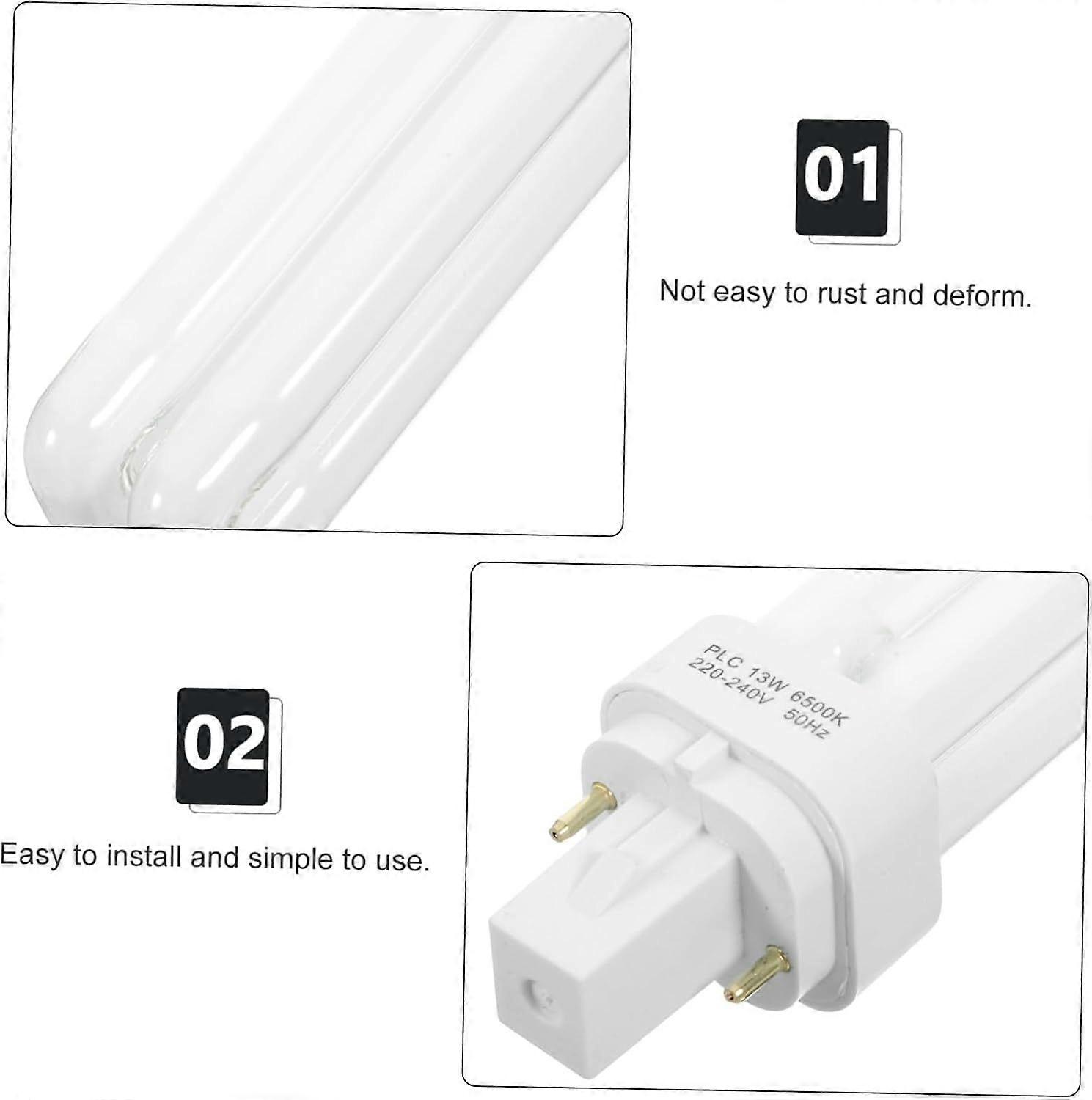 4pcs Plug in LED Lamp 13w 2u with Socket White
