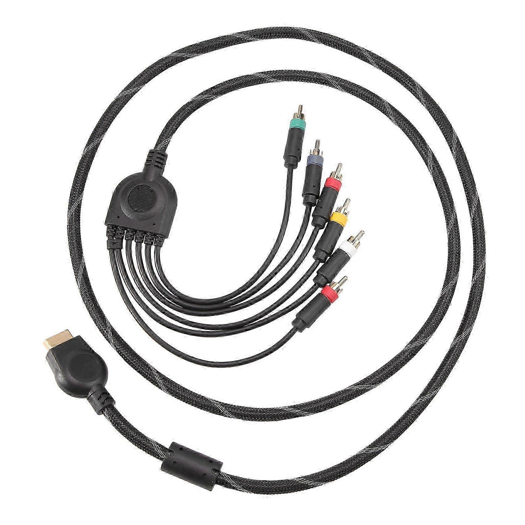 Suitable for PS2/ Component Cable 1.8M Suitable for PS 2/3 High Resolution Game Cable Accessories-JNNJV