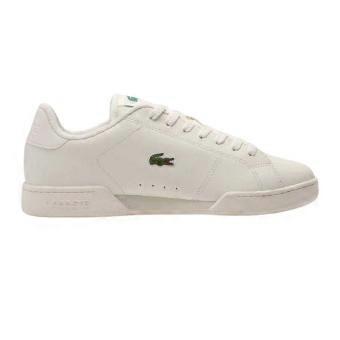 Scarpe da ginnastica da uomo Lacoste, modello Carnaby, con suola in gomma e tomaia in pelle.
