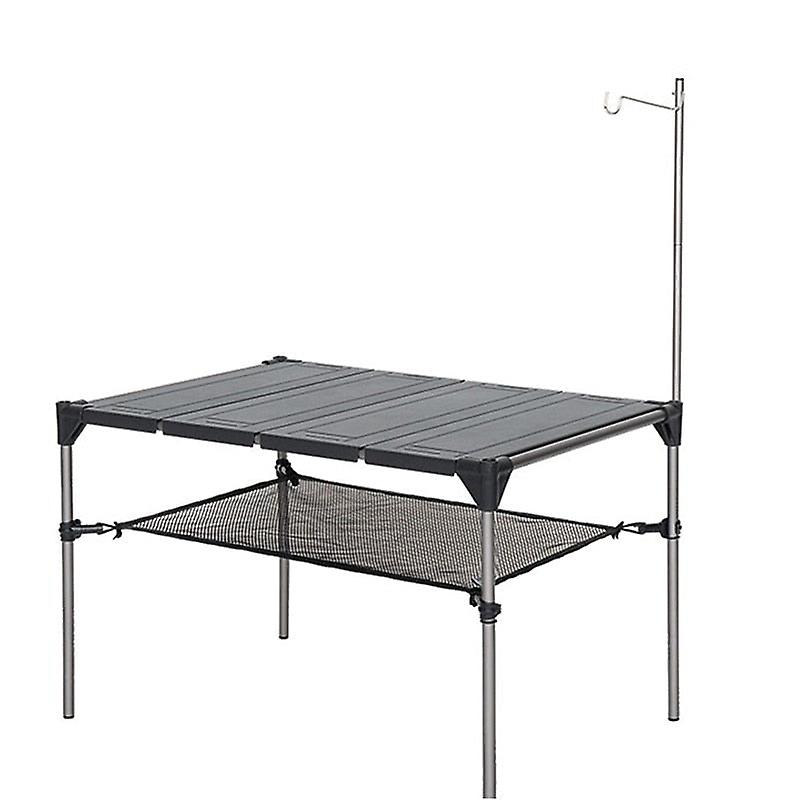Outdoor Camping Desk: Lightweight Aluminum Alloy Folding Table, Portable, Rain-proof, Detachable For Picnic & Fishing
