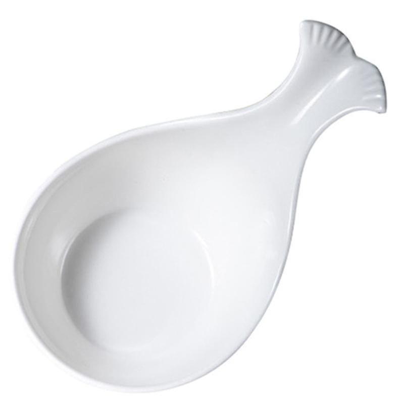 17.2X5.3x10cm White Plates Creative Ceramic Soy Sauce Dish Multifunctional Relish Plate Practical Sa