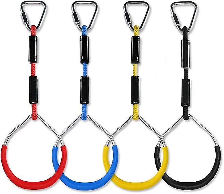 Kids Climbing Rings Multi-function Swing With Plastic Rings Max Load 160kg