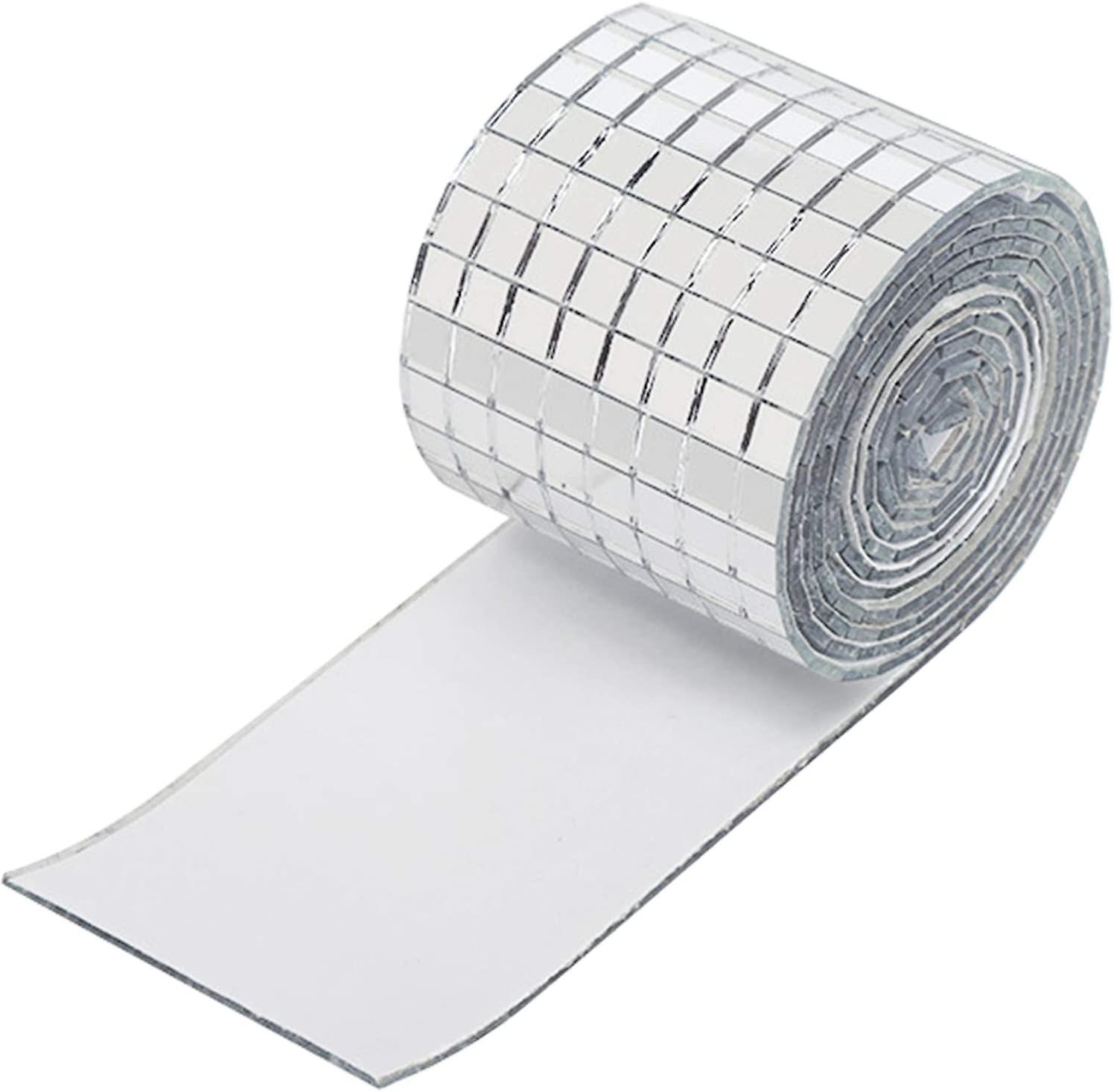 Silver Mirror Tile Sticker Self Adhesive Glass Mini Square