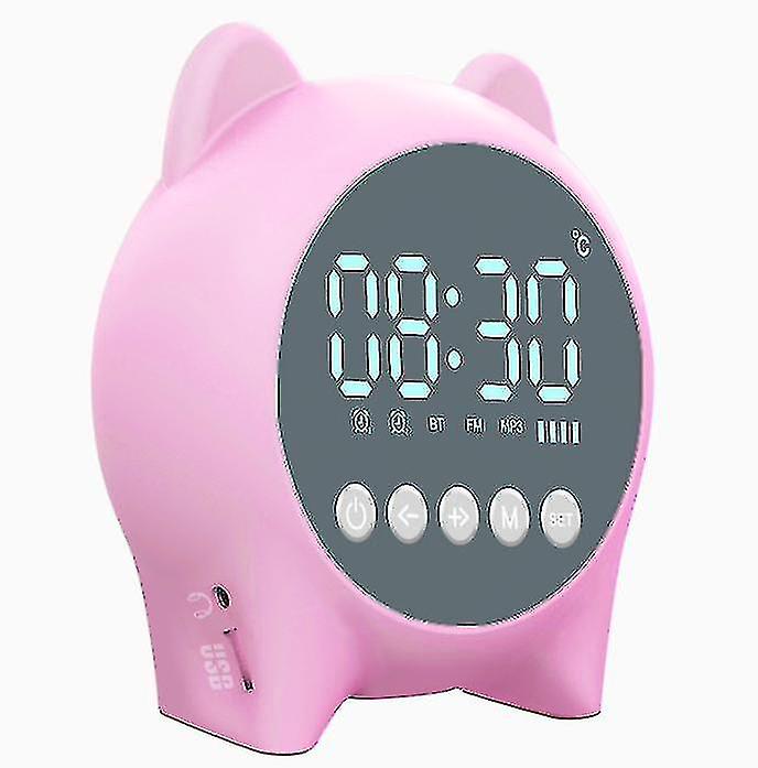 Alarm Clock Bluetooth Speaker, Wireless Bluetooth o Portable Home Smart Alarm Clock Speaker