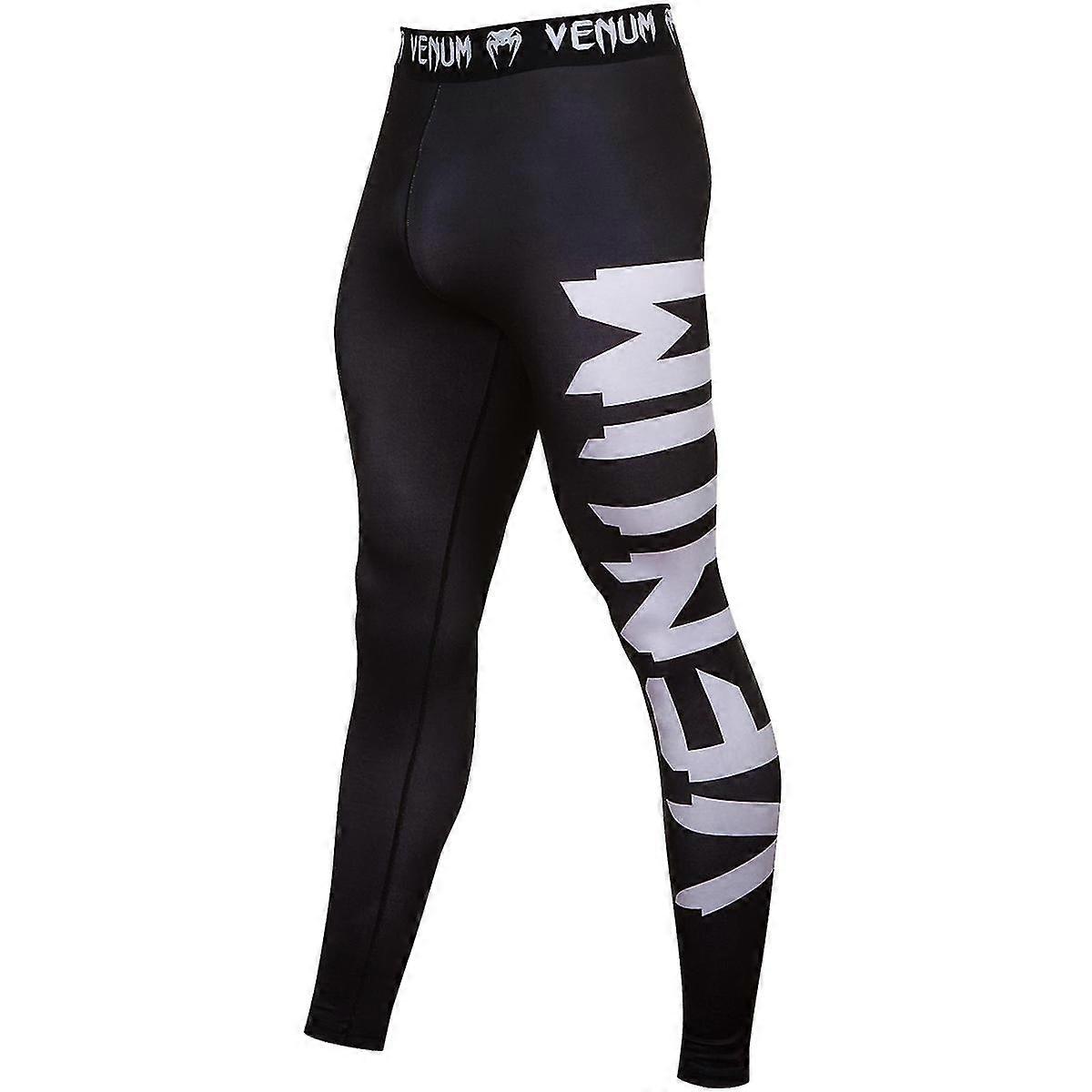 Venum Giant Spandex 4-Way de constructii Grappling Spats - Negru / Alb