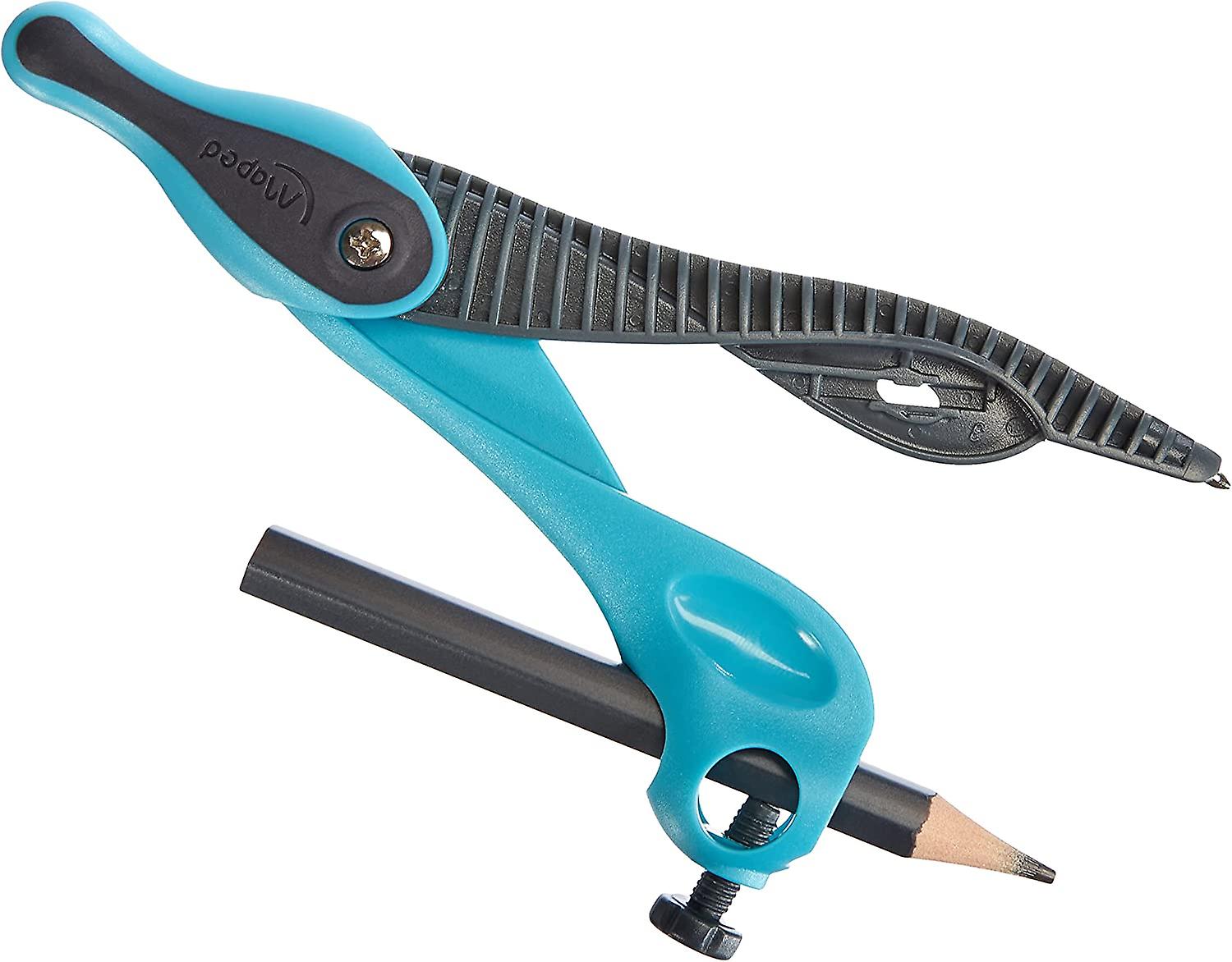 Kid'Z Ring School Compass - Children's Compass for Beginners - From 6 years old - Safety Tip and Adapter Ring - Color Blue