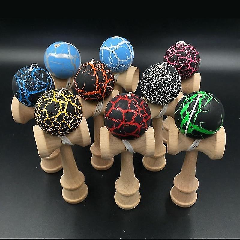 A Random Color 1PC Wooden Skillful Juggling Ball Stress Relief Educational Toy