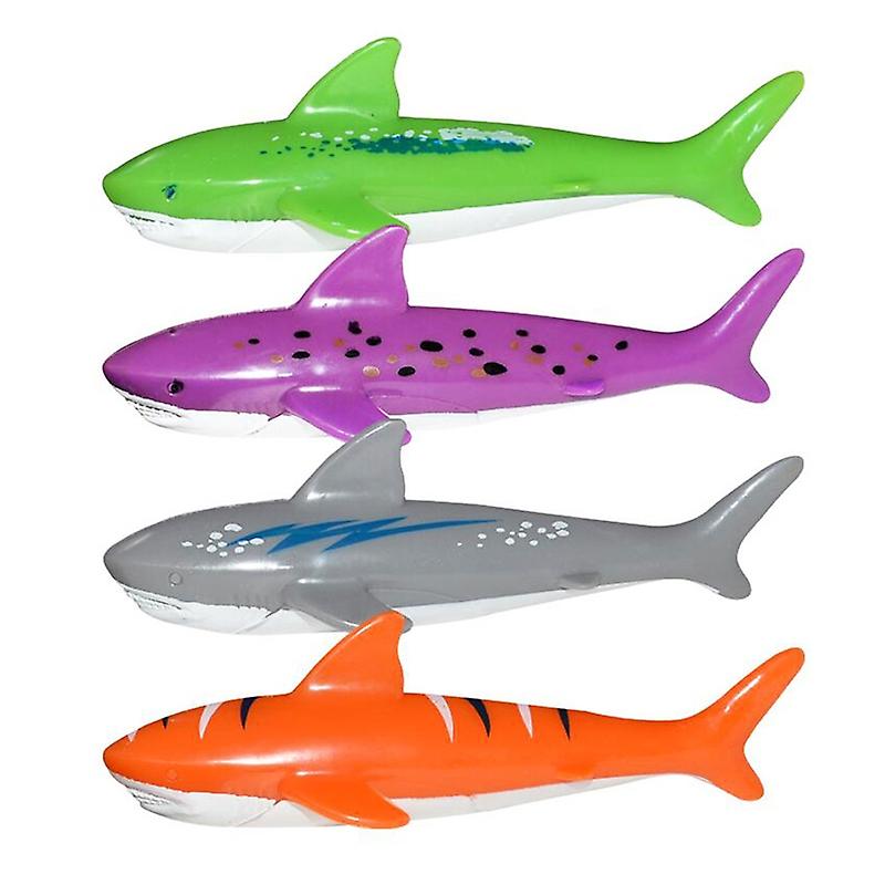 4PCS Sharks Diving Swimming Pool Toys