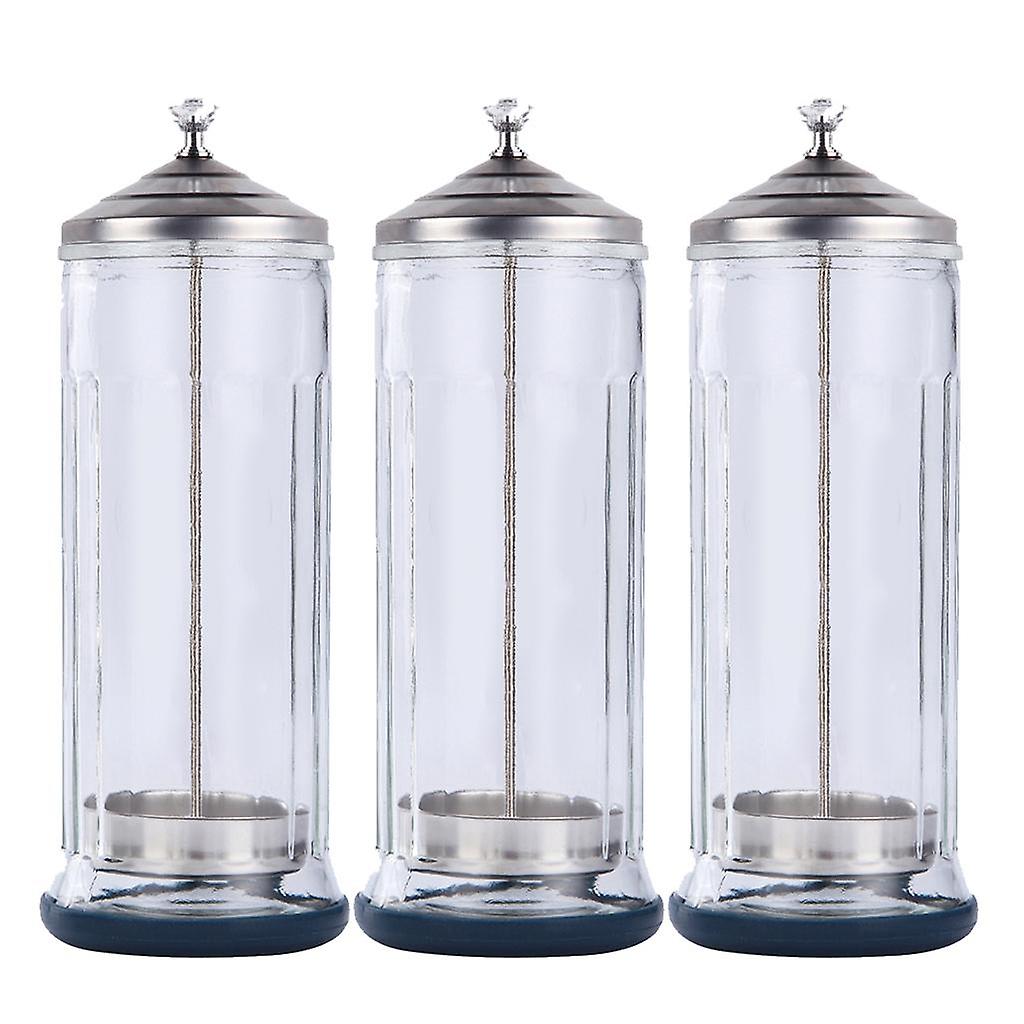 3x Salon Barber Disinfection Jar Container Sterilizer Jar Cup Bottle Large